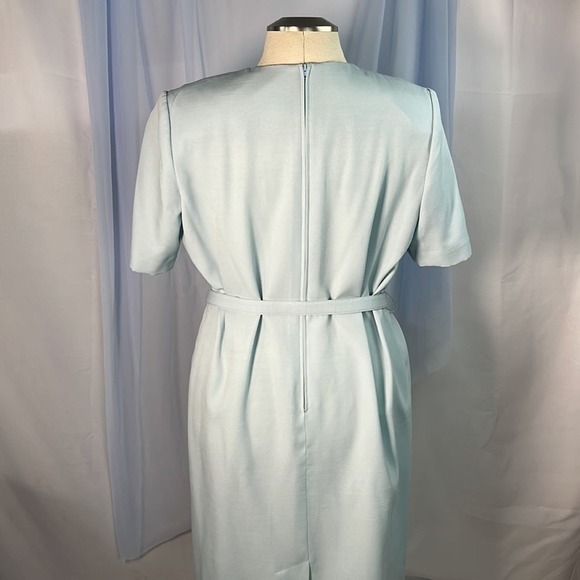 Diane Robert’s vintage light blue short sleeve shirt dress 12 H - Picture 4 of 9